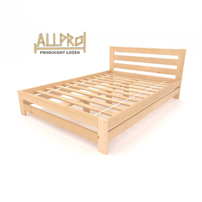 ŁÓŻKO DREWNIANE 120x200,140 160 180..+STELAŻ GRATIS Lite Drewno,hotelowe,Producent