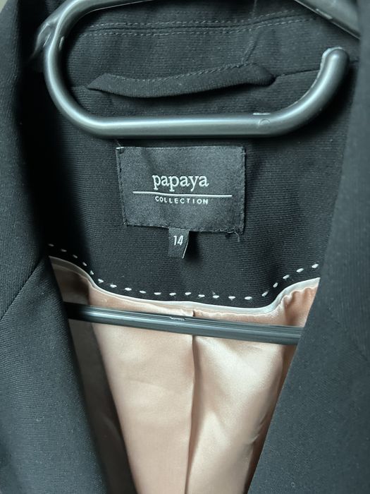Elegancka czarna marynarka basic L Papaya