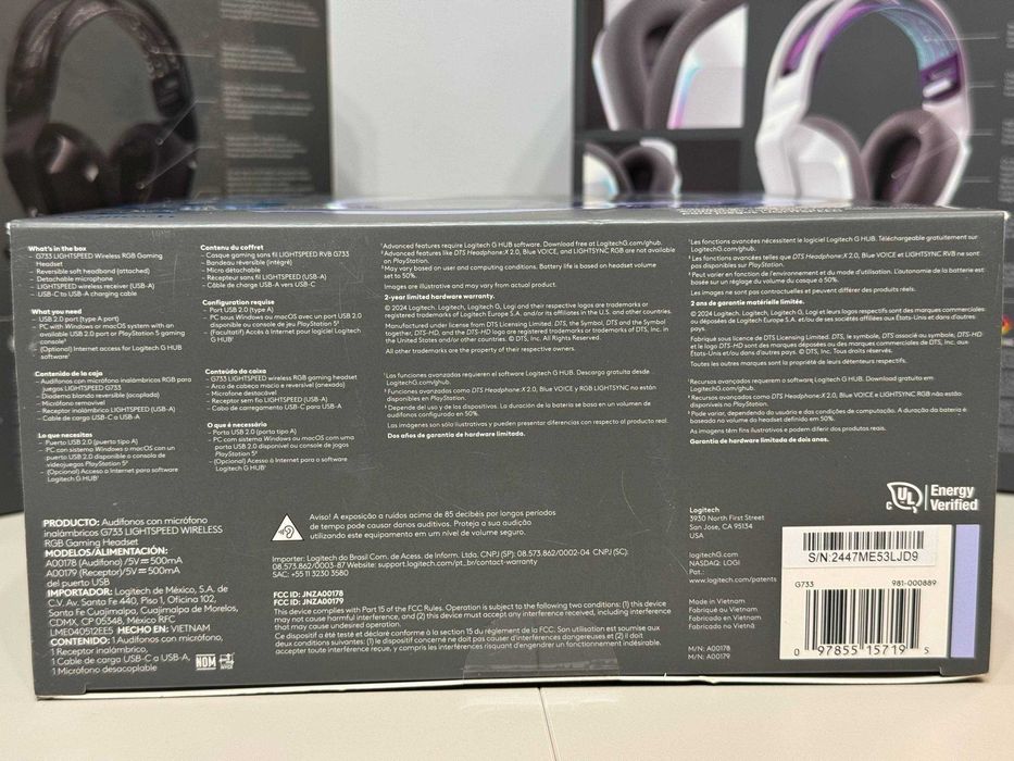 Ігрові бездротові навушники Logitech G733 Lightspeed Wireless | НОВІ