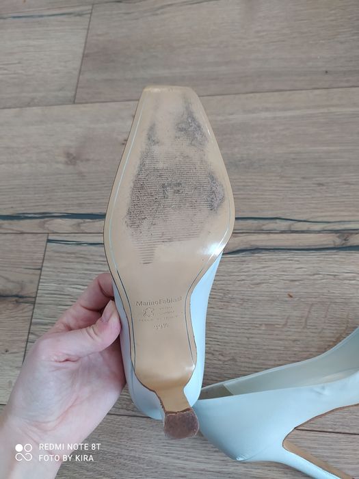 Buty ślubne białe szpilki 39 na obcasie