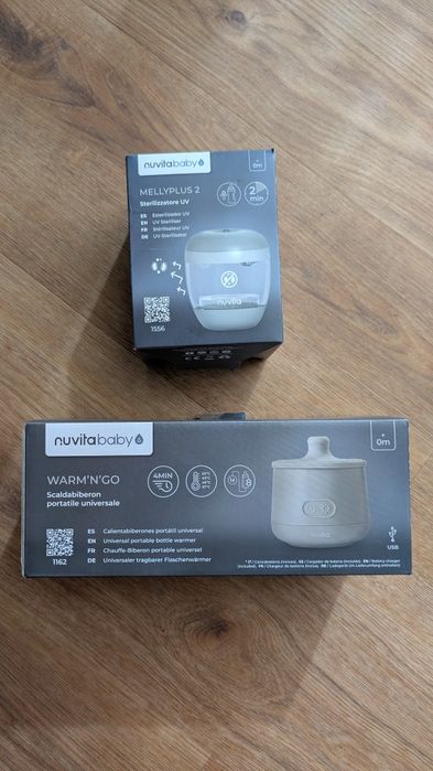 Aquecedor de biberões portátil Warm'n'Go & Esterilizador UV portátil MellyPlus 2