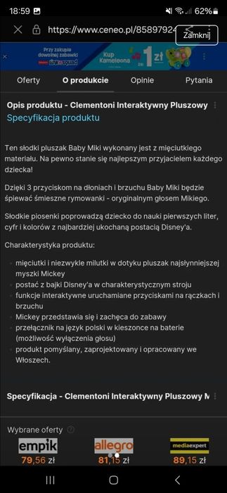 Interaktywna myszka miki