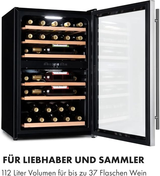 Nowa Winiarka Chłodziarka Lodówka Na Wino Klarstein Vinamour na 37 but