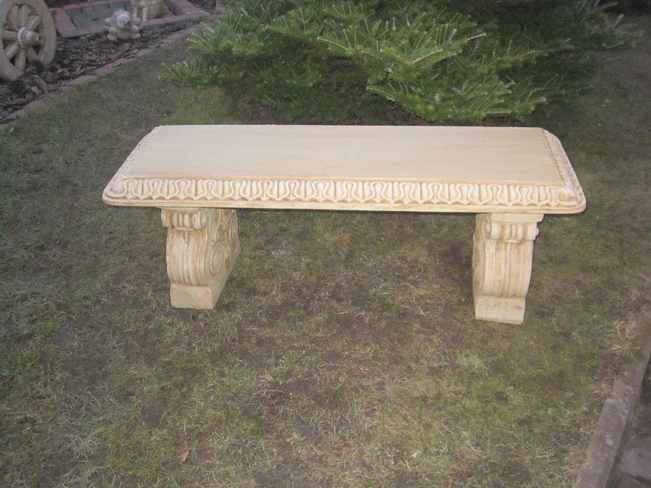 Figury ogrodowe betonowe ławka