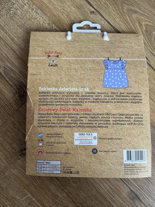Nowa sukienka niemowlęca r.62-68