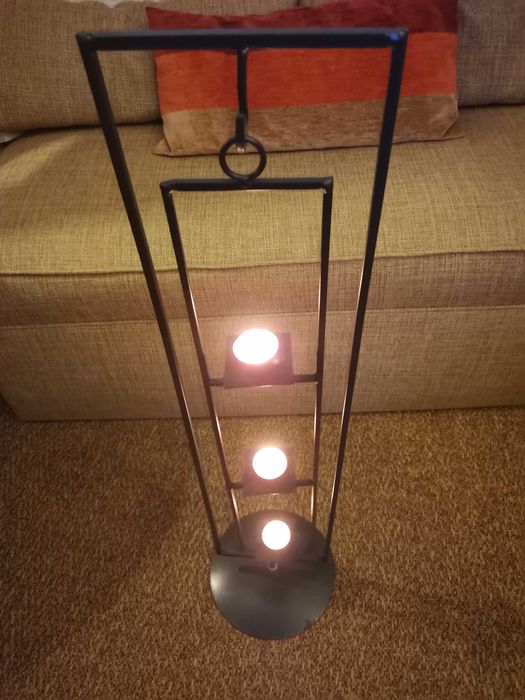 Suporte para 3 velas em ferro