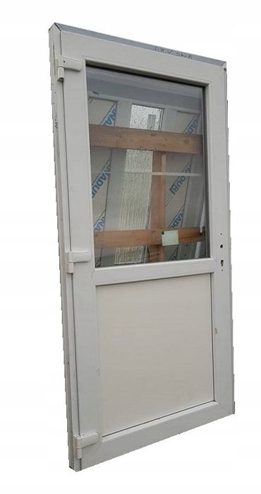 DRZWI Zewnętrzne PCV Sklepowe KACPRZAK 100x210 Białe Nowe -  Lider OLX