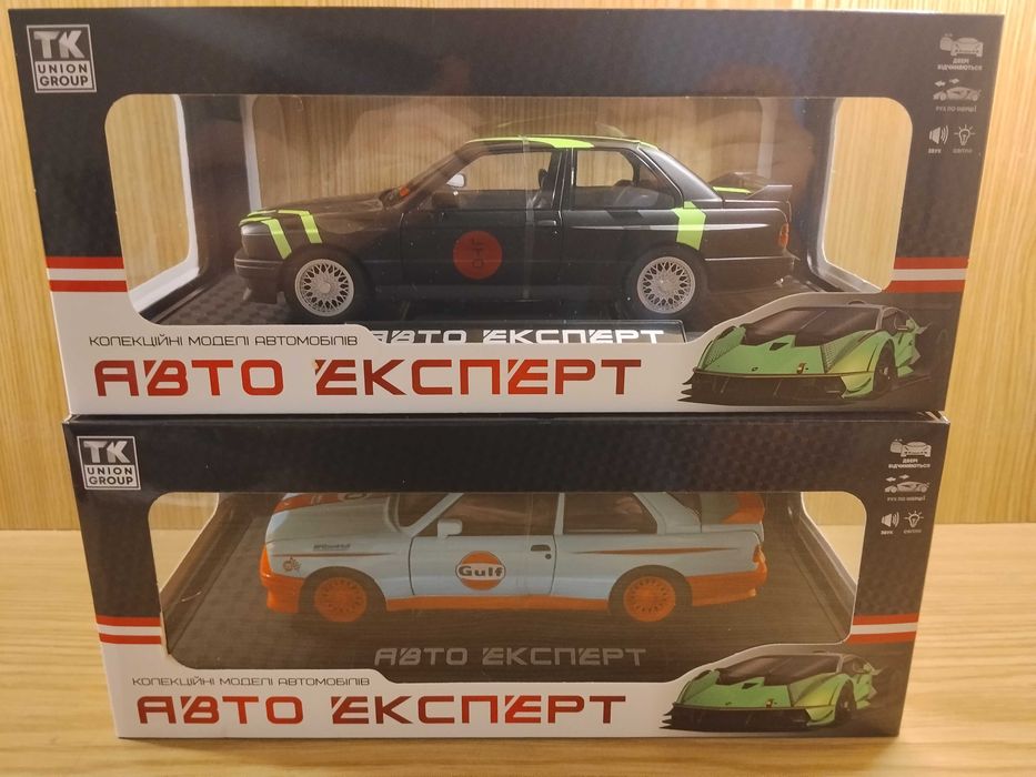Модель BMW M3 E30 Rally 1:24 автоэксперт металл свет звук инерция БМВ Бэха машинка Ралли