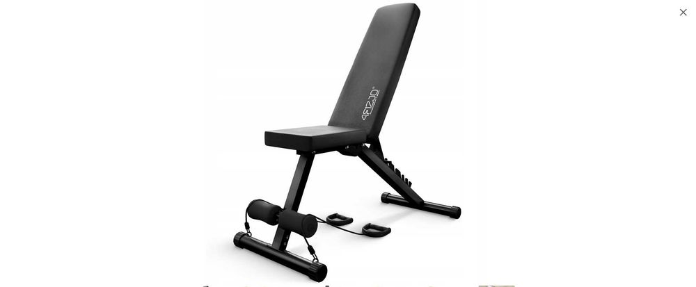 Ławka ławeczka treningowa domowa z regulowanym oparciem