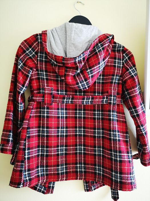 Casaco de fazenda de xadrez - 8 anos