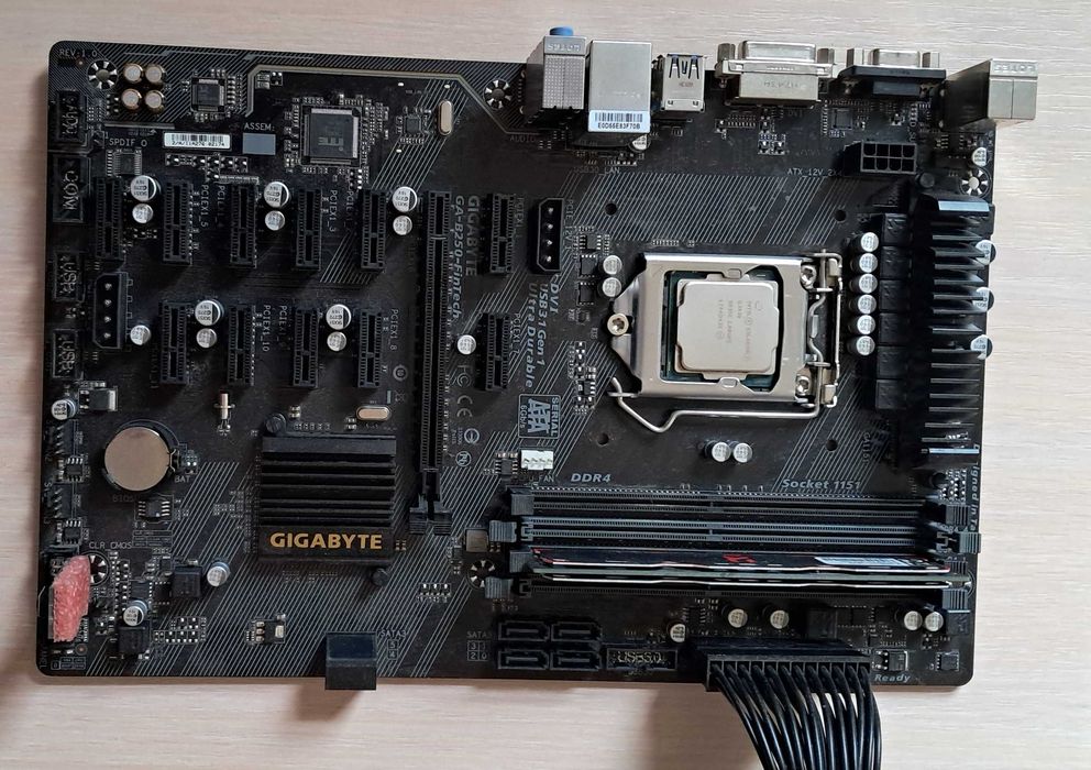 gigabyte ga b250 fintech - купити комплектуючі для ПК - Ціна на OLX.ua