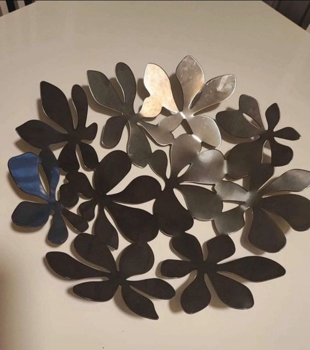 Peça decorativa em prateado