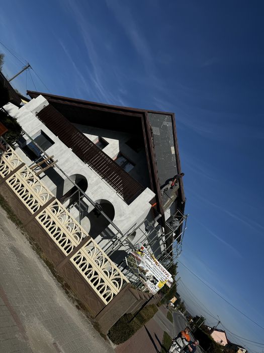 ELEWACJE DOCIEPLENIE na gotowo od 190 zł/m2-tynk silikonowy styropian grafit o lambdzie 0,031