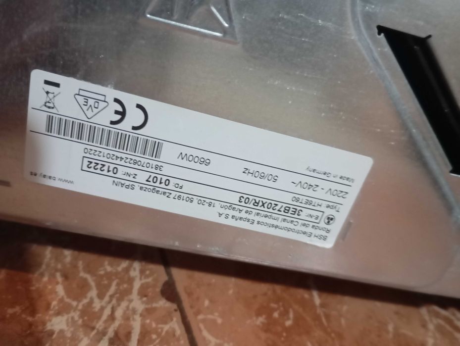 Placa de vidro cerâmica Balay