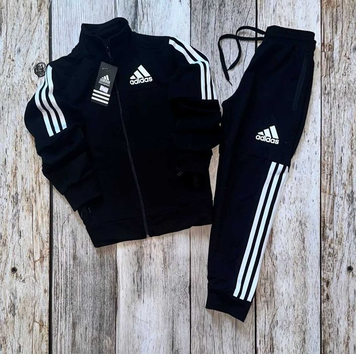 Дитячий спортивний костюм Adidas Адидас чорний білий