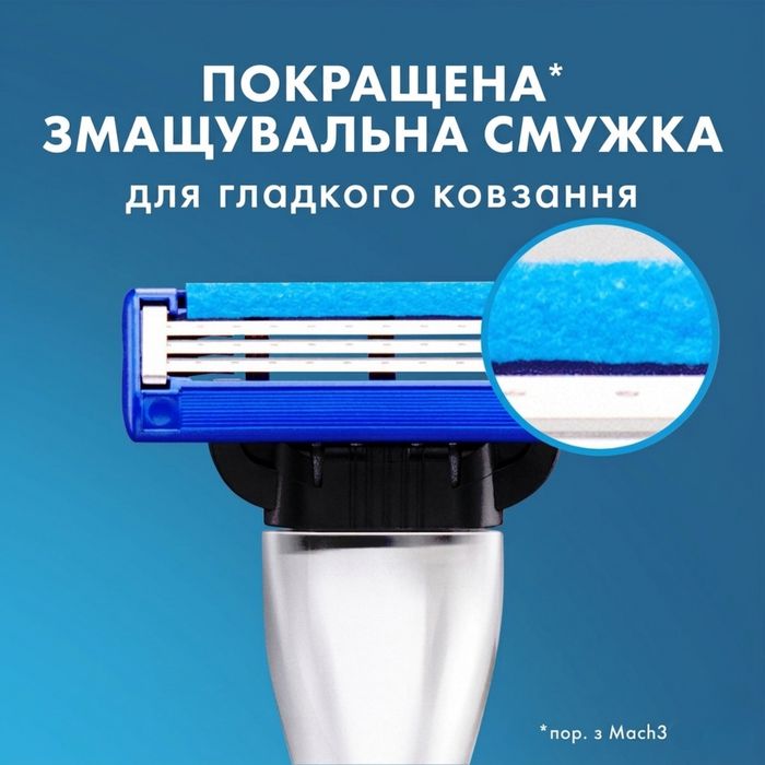Новинка! 8 шт Gillette Mach3 Turbo (вир. Німеччина), Оригінал