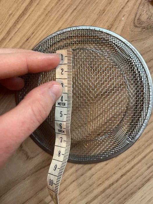 Sitko metalowe do zlewu z uchwytem