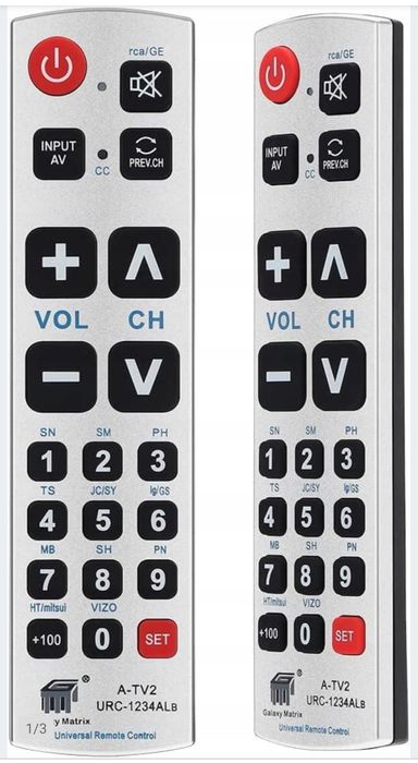 Pilot uniwersalny  duże  przyciski  dla  SENIORÓW