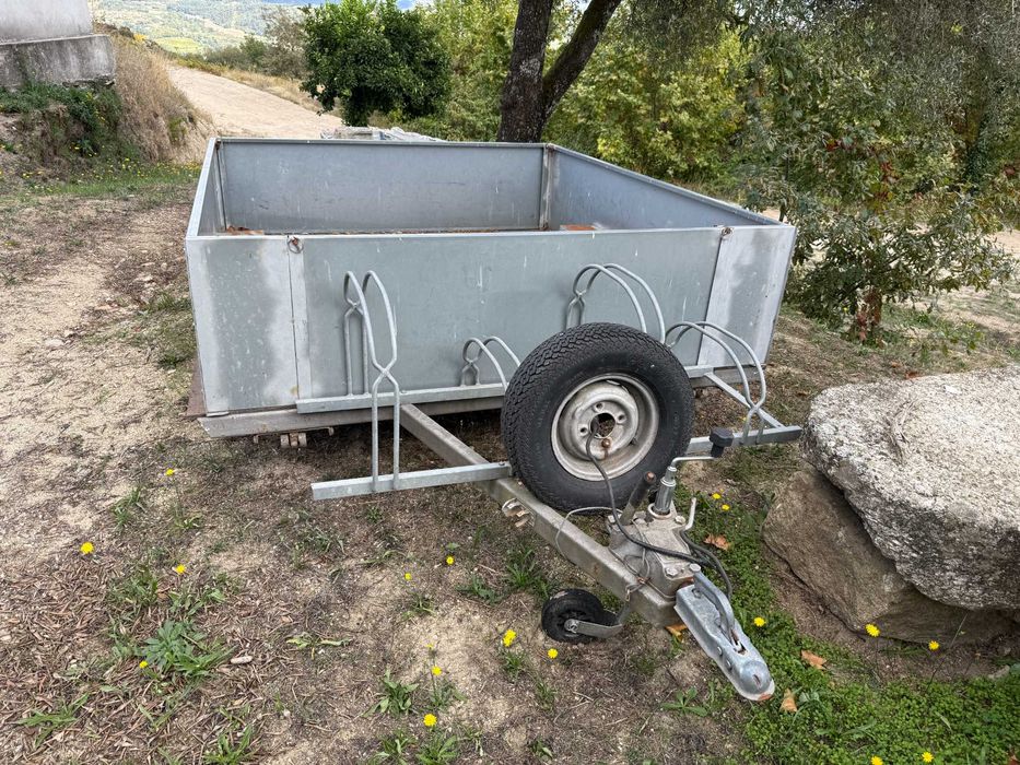 Atrelado Reboque Grande com Suporte de Bicicletas, Modular