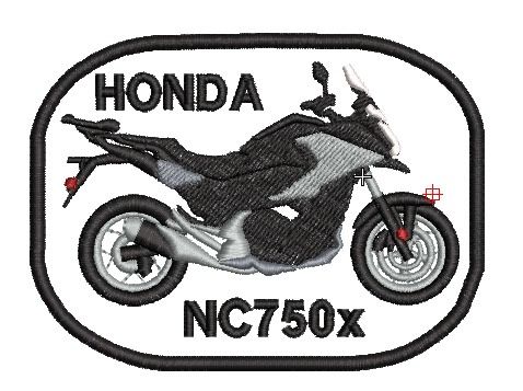 Bordado De motos personalizados
