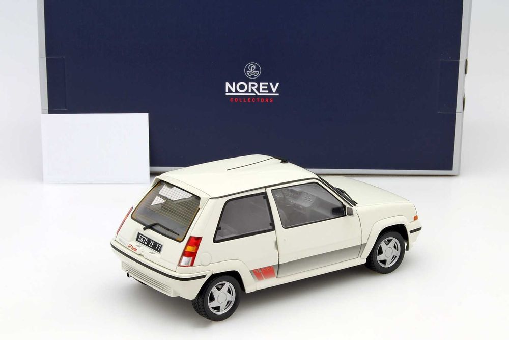 Renault Super 5 GT Turbo Phase II 1989 (white pearl) - Norev 1/18