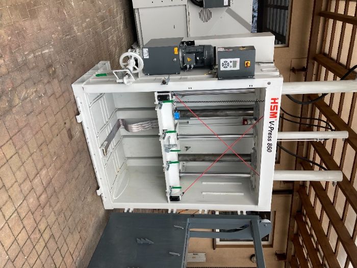 Belownica prasa do makulatury folii kartonu HSM v-press 860 Plus B