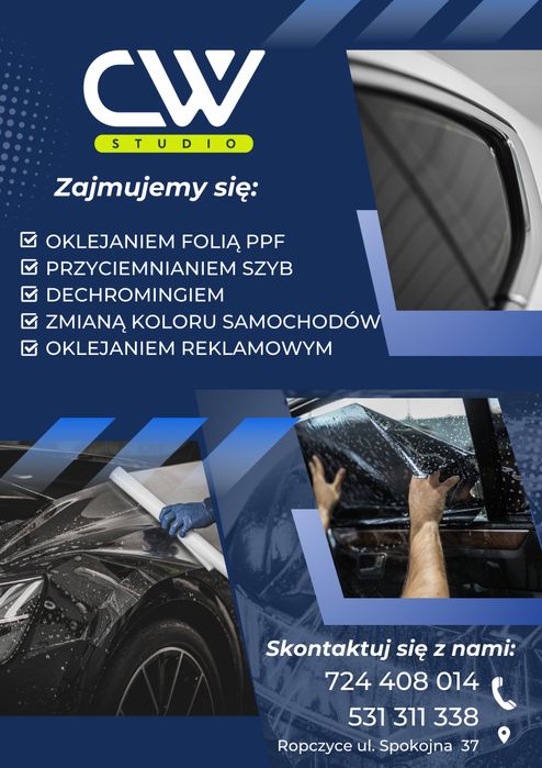 Przyciemnianie szyb samochodowych i lamp