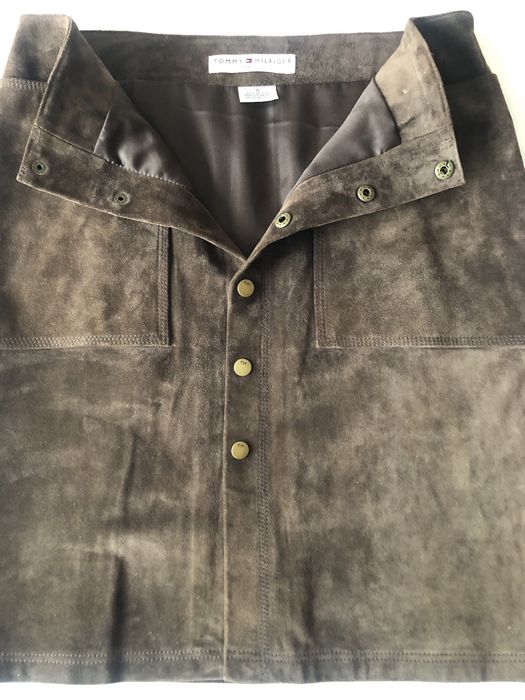 Spódnica damska zamszowa