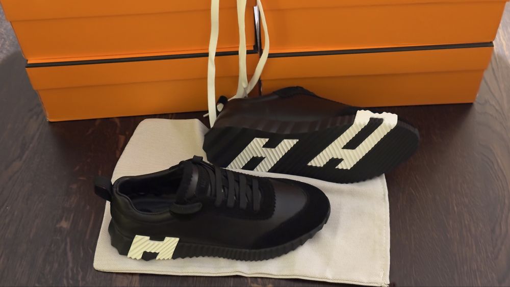 H.E.R.M.E.S Bouncing Sneakers 42 i 43, skóra, dostępne od ręki, Nowe