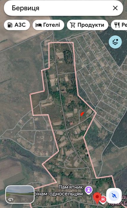Земельна ділянка 0,25 га під забудову в с.Бервиця Київської обл.