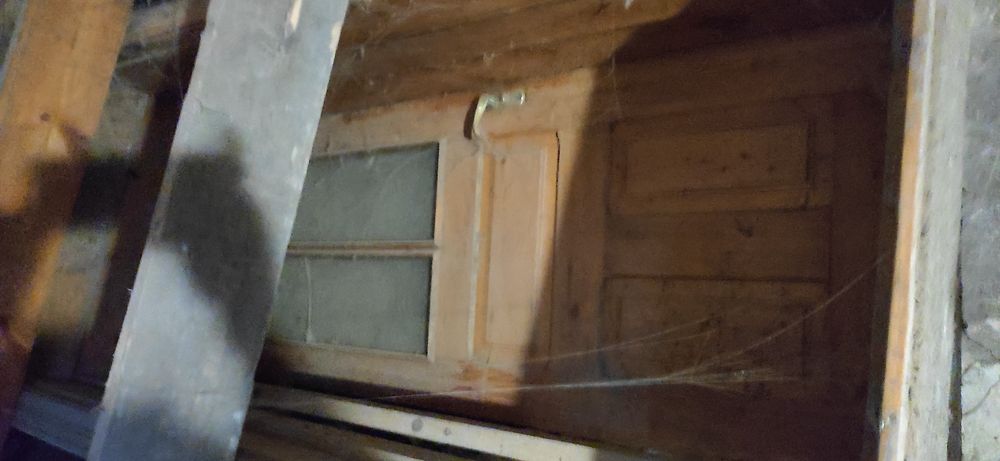 Двері міжкімнатні 80 на 200 см зі склом  дерево сосна Модрина