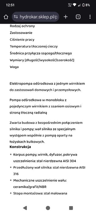 Pompa Lovara CEA 70/5/A-V