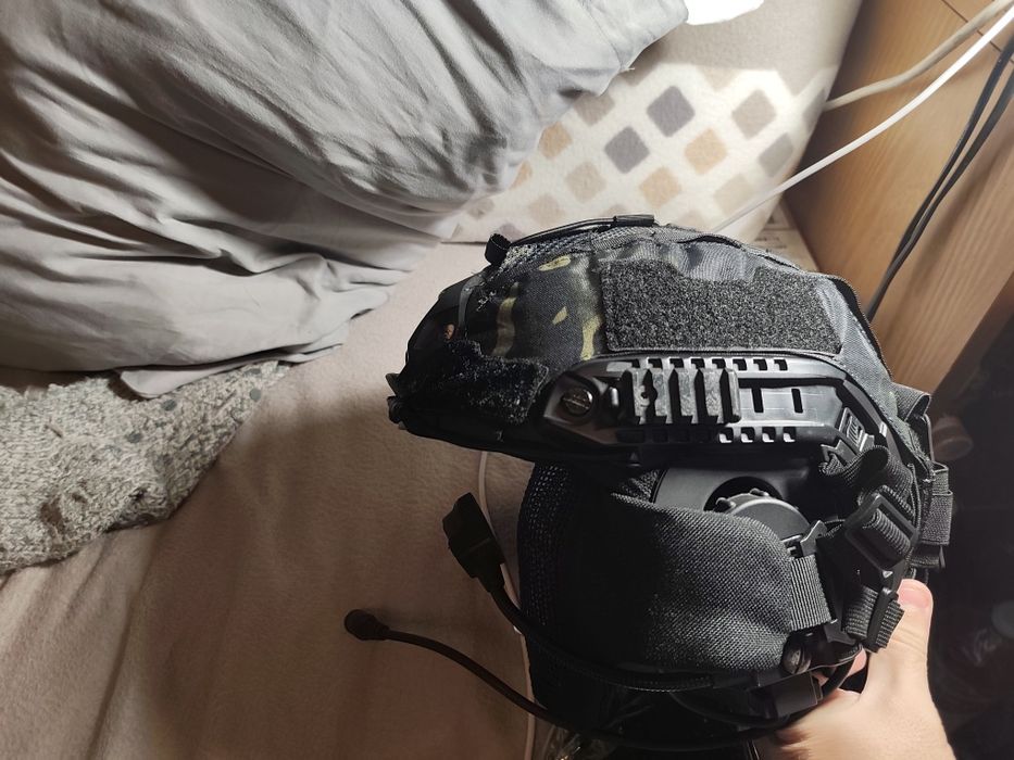 Airsoft capa para capacete multicam black