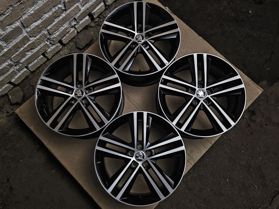 Диски R17 5x100 | Original | Germany | Skoda/Audi/Seat/Volkswagen/Toyota/Subaru/MG/Dodge/Chrysler | Преміум комплект | Двохкольорові | Рідна фарба
