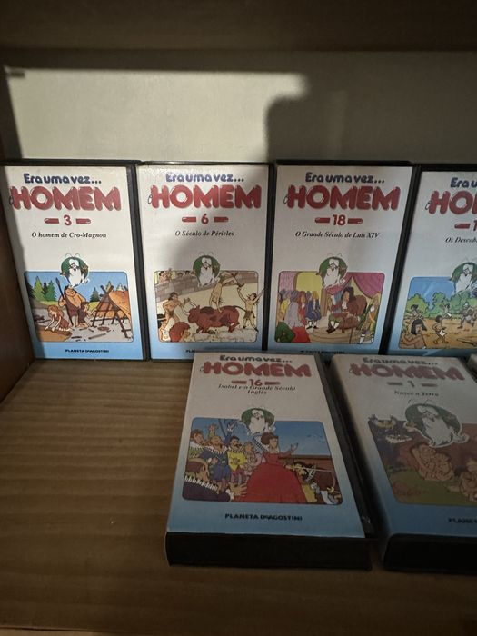 Cassetes VHS era uma vez homem