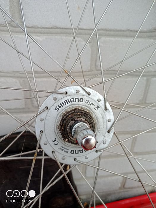 Koło rowerowe z prądnicą 26