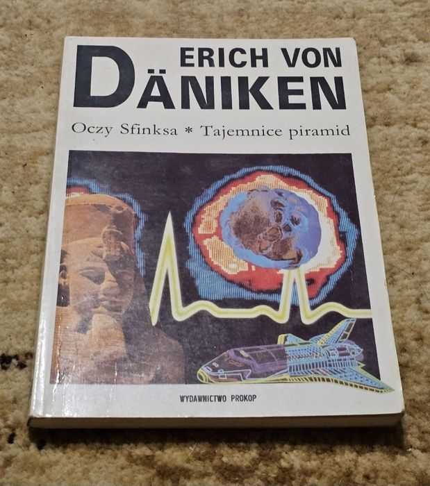 Książka Daniken Oczy Sfinksa Tajemnice Piramid rok 1992 za 10 zł