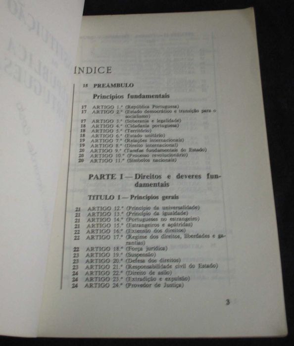 Livro Constituição da República Portuguesa 1976 INCM