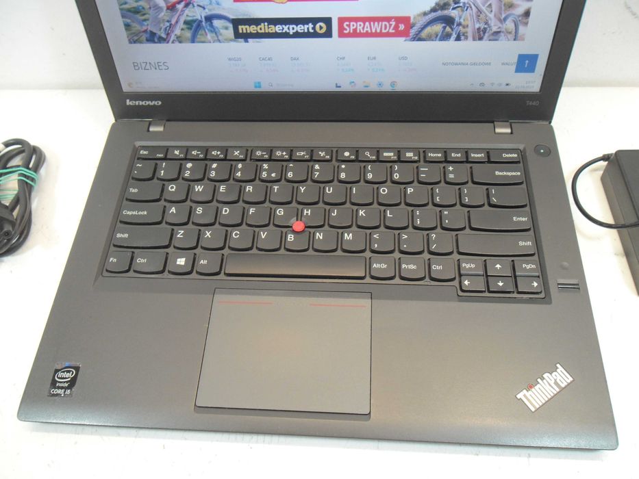 Laptop Lenovo Thinkpad T450 stan BDB Gwarancja ROK i5/16GB/SSD/W1 FV23