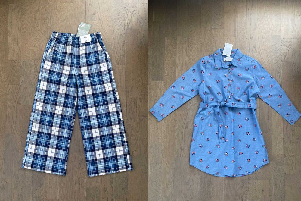 Пакет лот нових фірмових речей на дівчинку Zara HM для школи 122 розмір