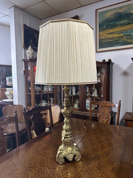 Настільна лампа світильник торшер латунь настольный б у  7588