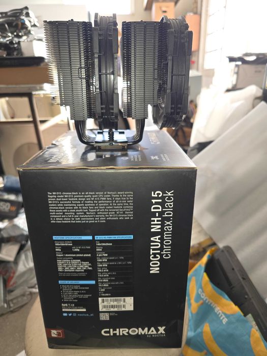 vendo ou troco Noctua NH-D15 chromax.black como novo na caixa com todos os manuais. a 100%