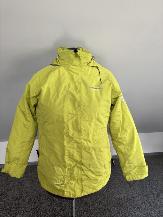 X-LAND kurtka zimowa narciarska z kapturem zielona limonka L 40