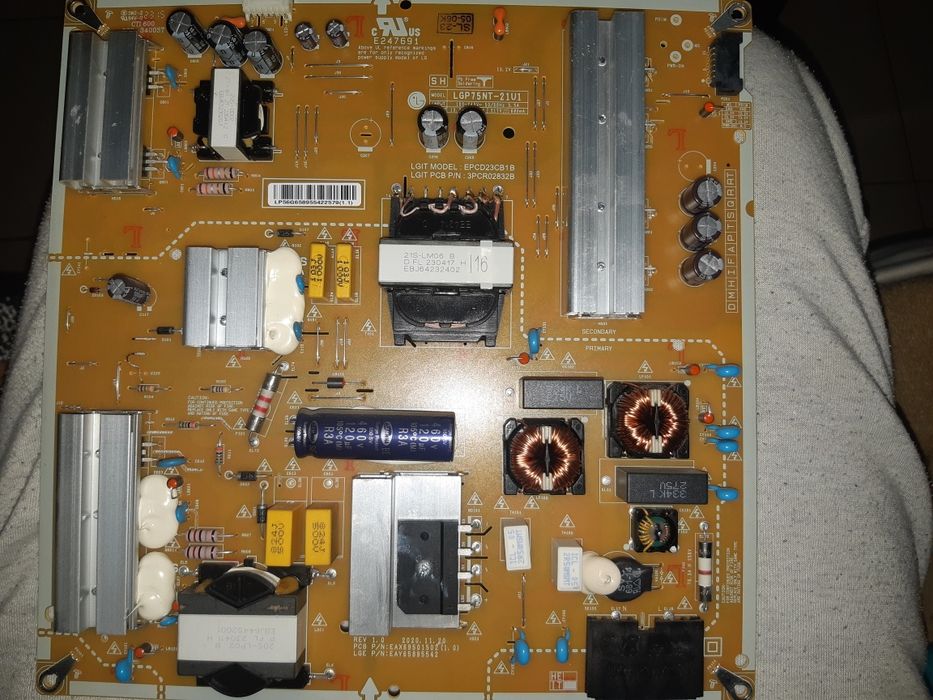 Fonte alimentação e main board LG!