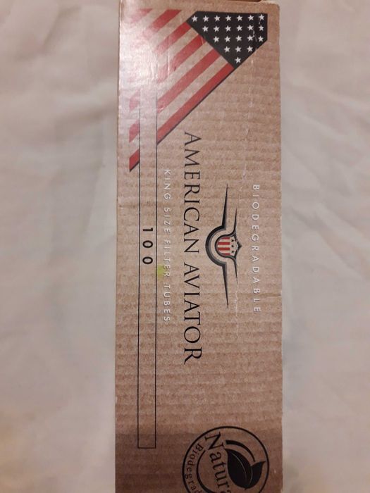 Caixa com 100 tubos de cigarro biodegradaveis