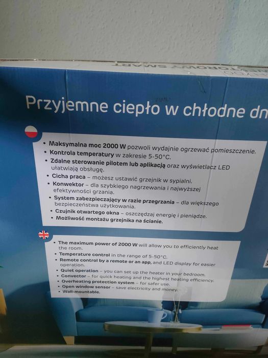 grzejnik konwektorowy 2000W SETTI+ SMART SCH700