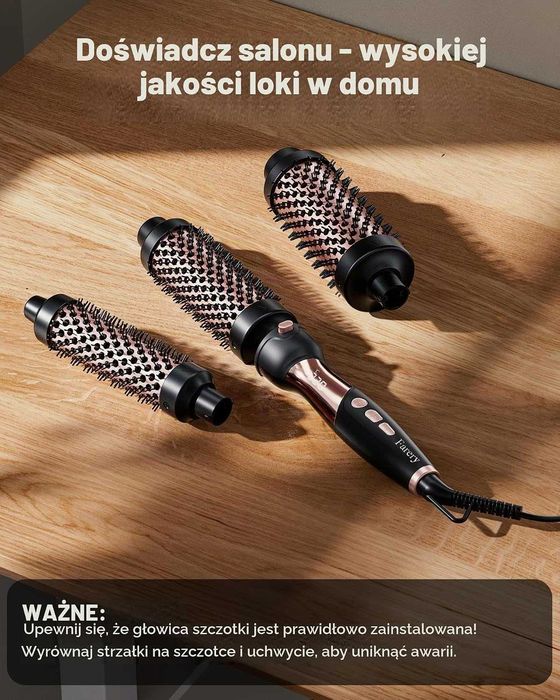 Szczotka termiczna do stylizacji włosów FARERY 3w1