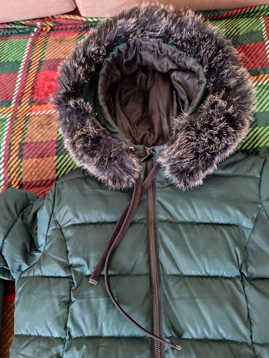 Kurtka damska zimowa, rozmiar S, Carry, zielona