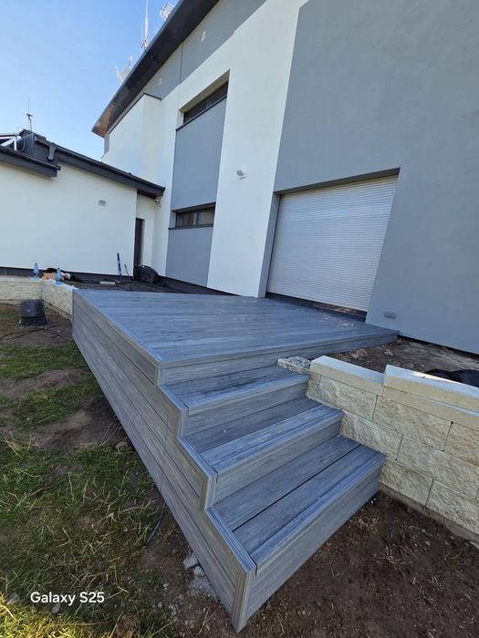 Tarasy, pergole, projekty indywidualne, wiaty, elewacje schody zew