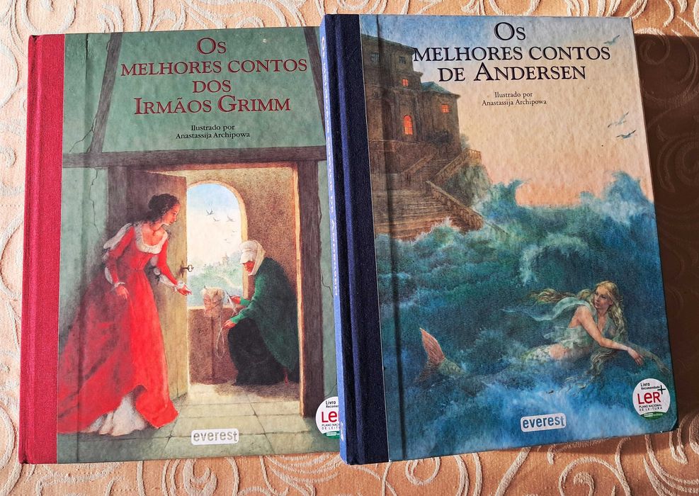 Lote Contos Irmãos Grimm + Contos Andersen (Ed. EVEREST) – ESGOTADOS